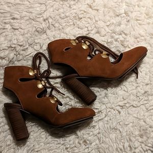 See by Chloe Edna lace-up booties